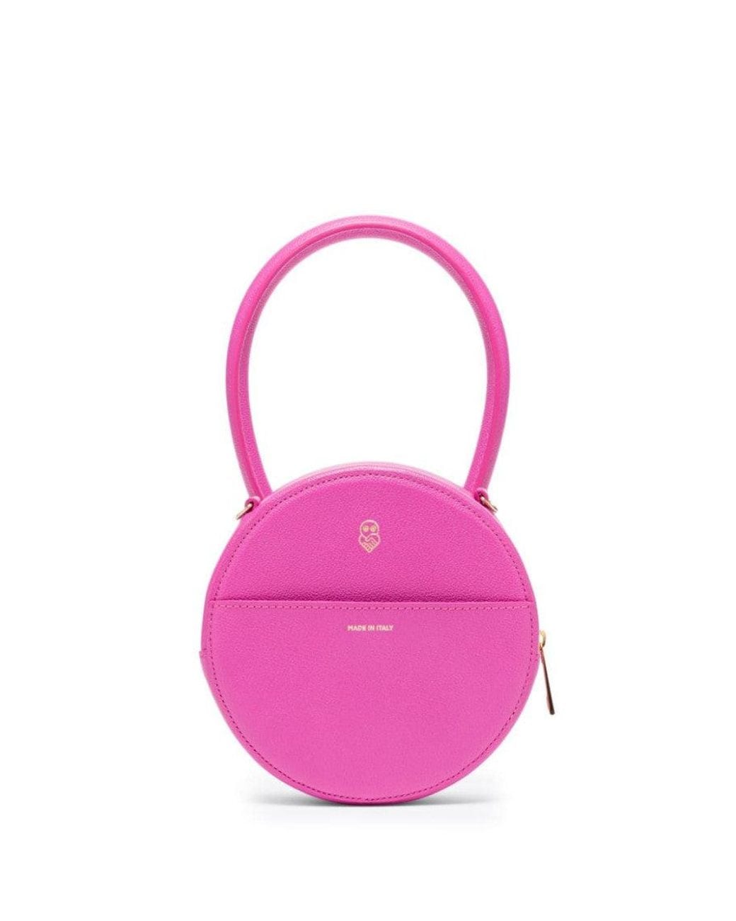 AZ FACTORY Pink Leather Mini Crossbody Bag