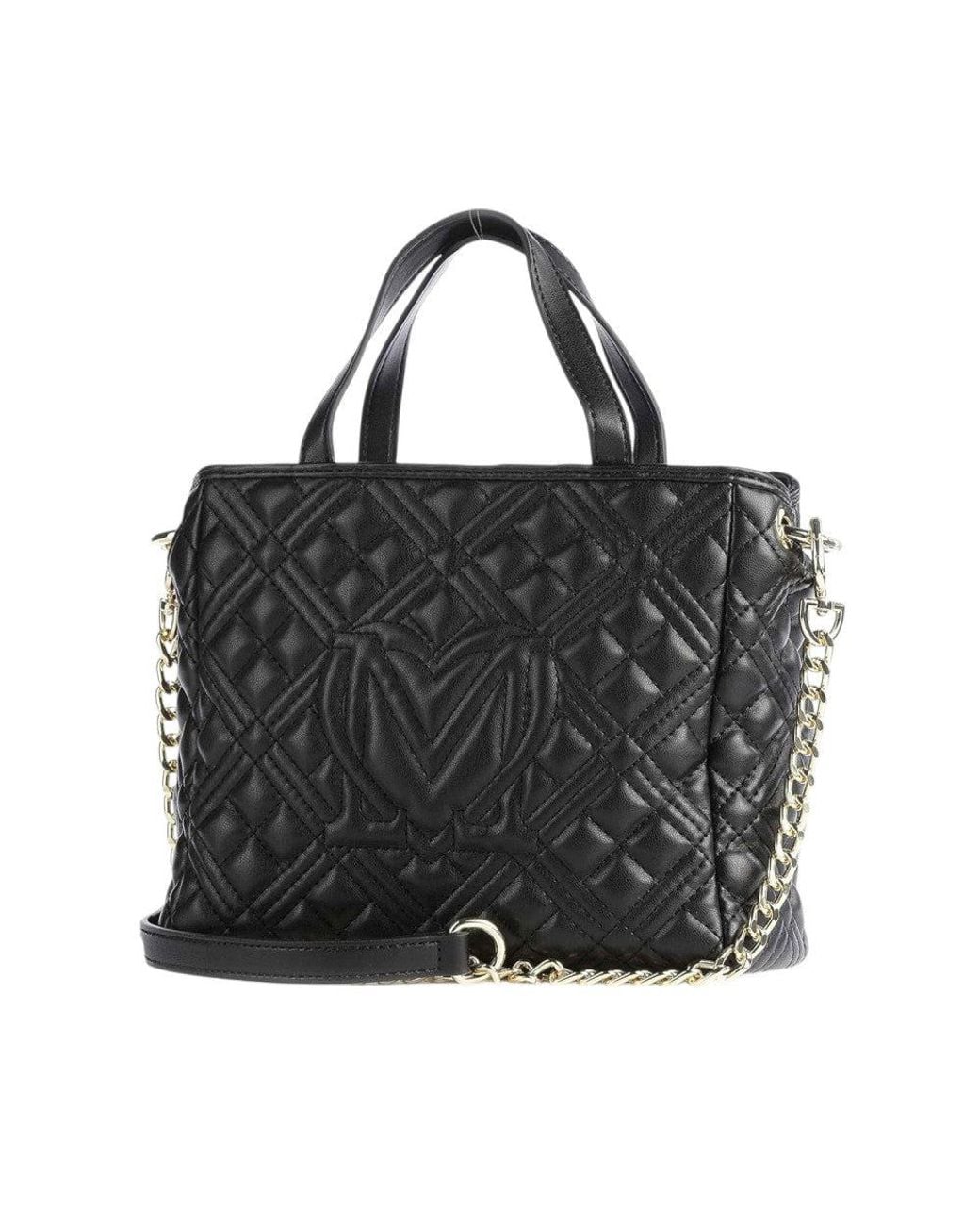Love Moschino Black Logo Mini Satchel