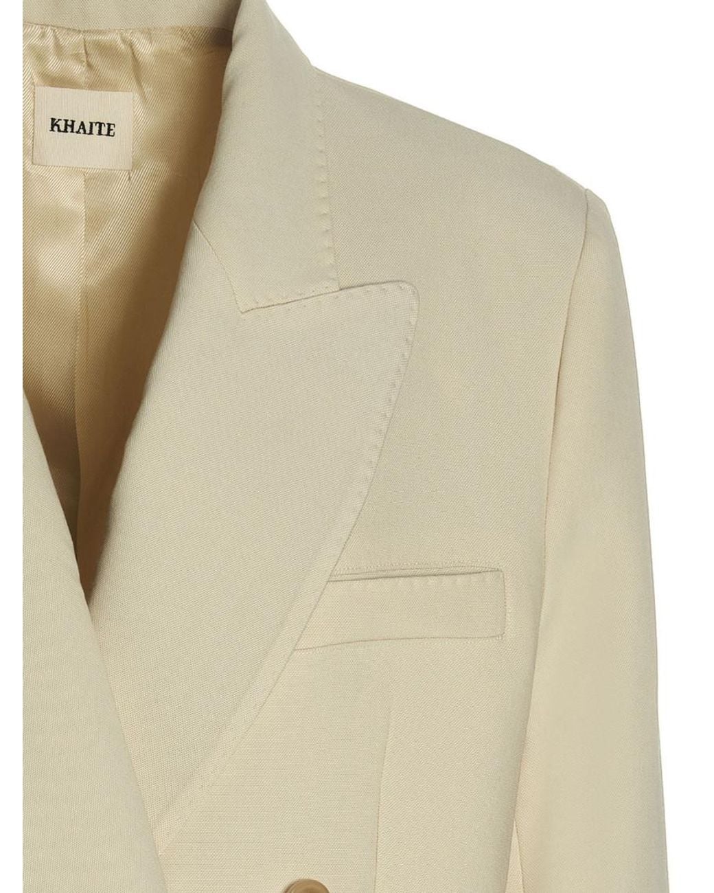 Khaite Natural 'balton' Blazer Jacket