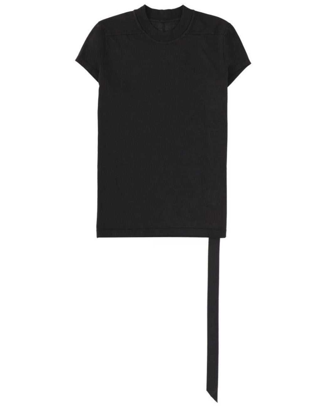Rick Owens Black Solid Crew Neck T-Shirt