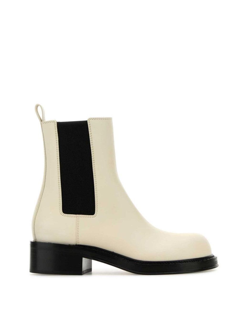 Bottega Veneta Black Leather Cliff Ankle Boots