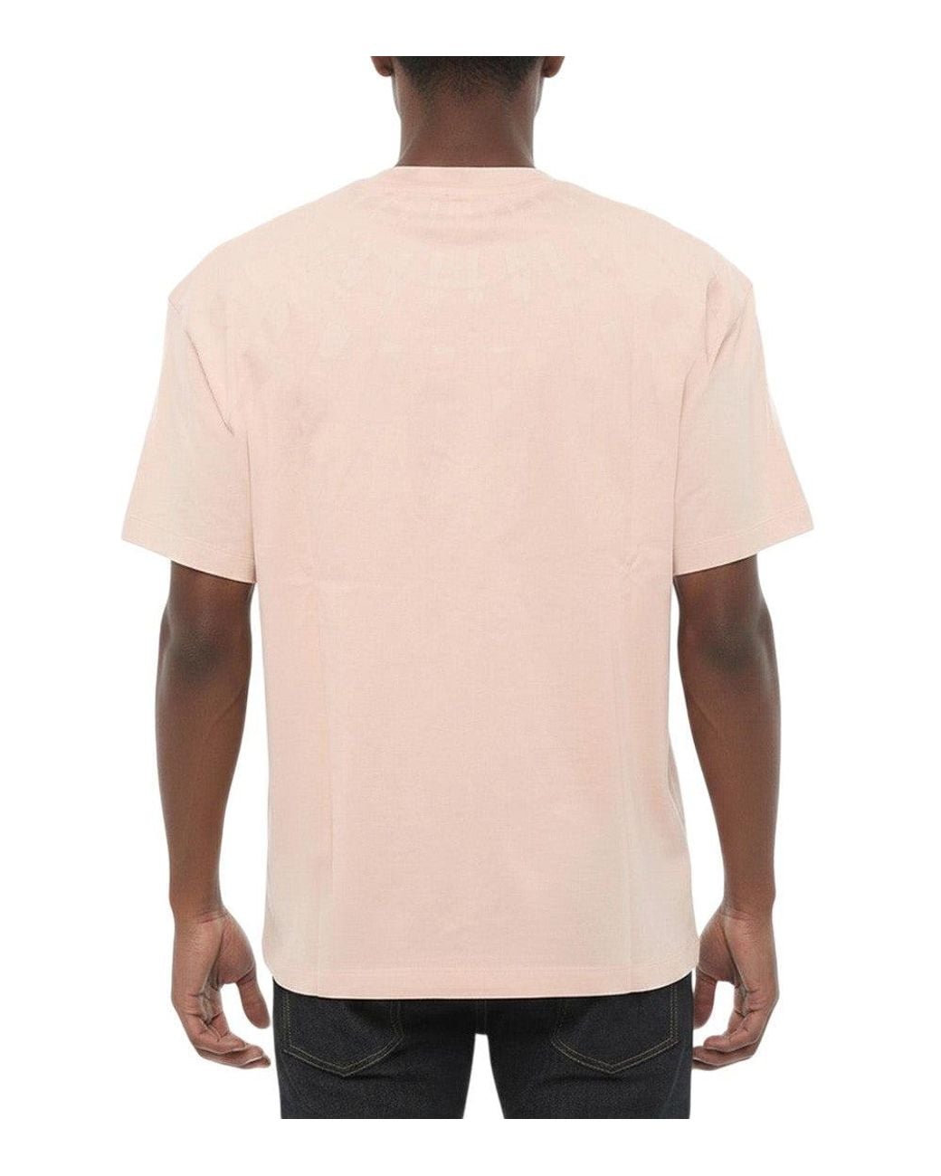 Neil Barrett Pink Crew Neck T-Shirt for men
