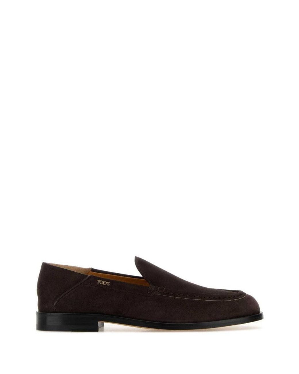 Tod's Black Solid Loafers