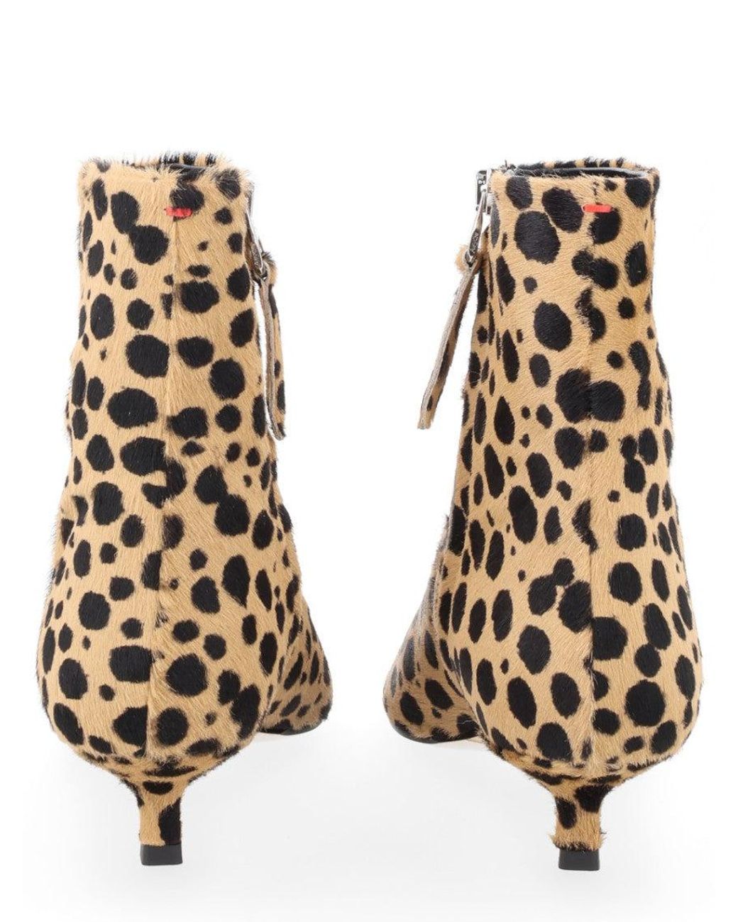 Aeyde Brown Print Pointed-Toe Boots