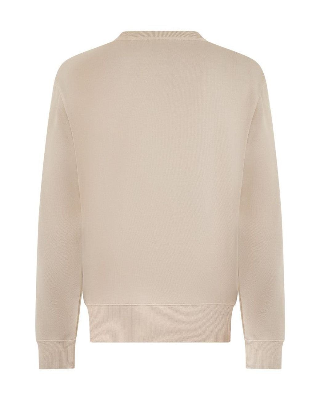 Boss Natural Solid Crew Neck Sweatshirt for men