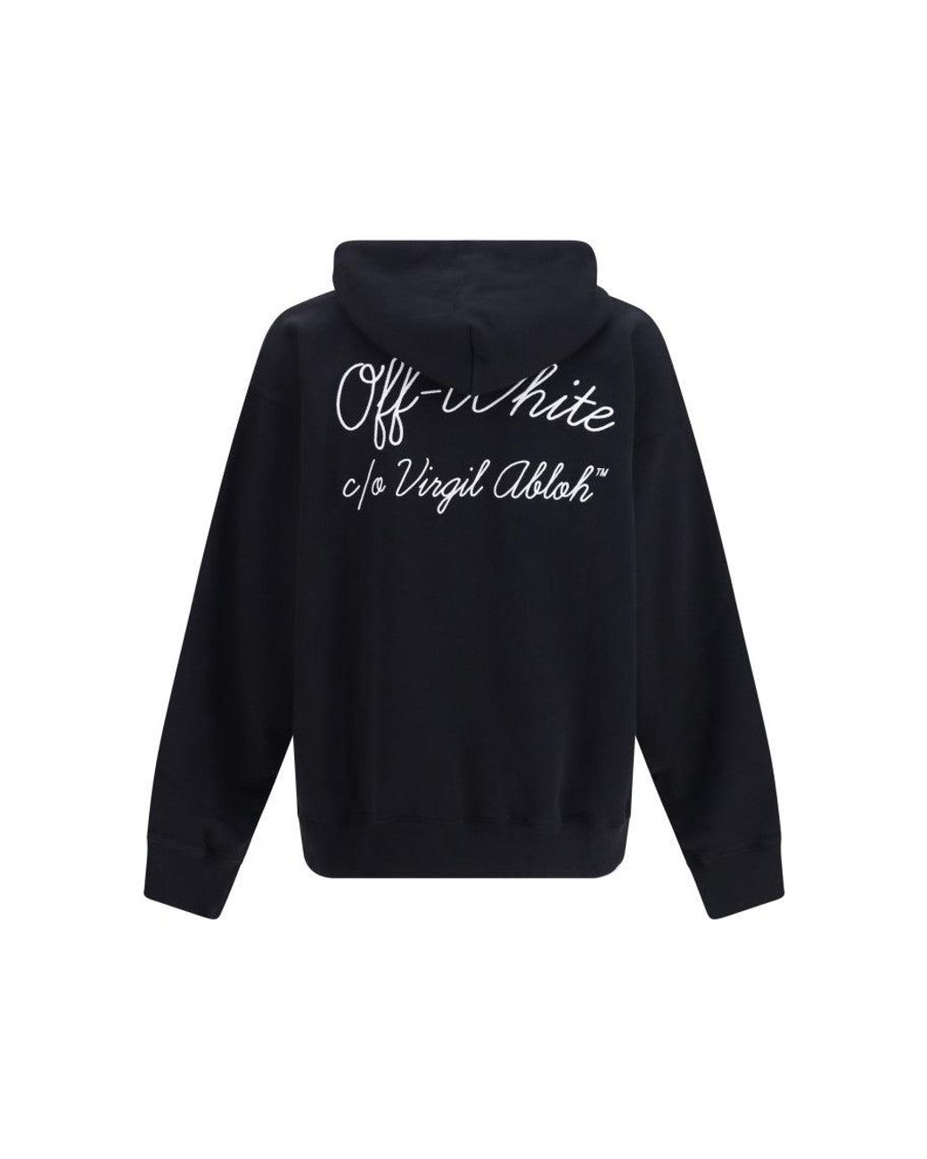 Off-White c/o Virgil Abloh Blue Relaxed Logo Hoodie for men