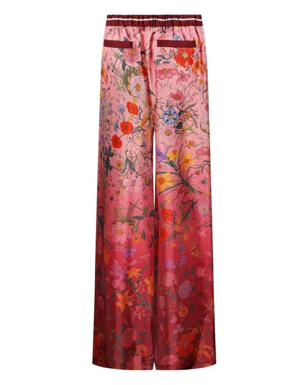 Gucci Red Printed Trousers