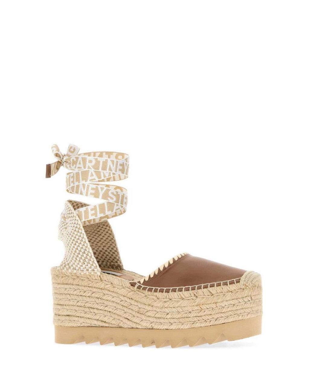 Stella McCartney Natural Gaia Espadrille Wedges