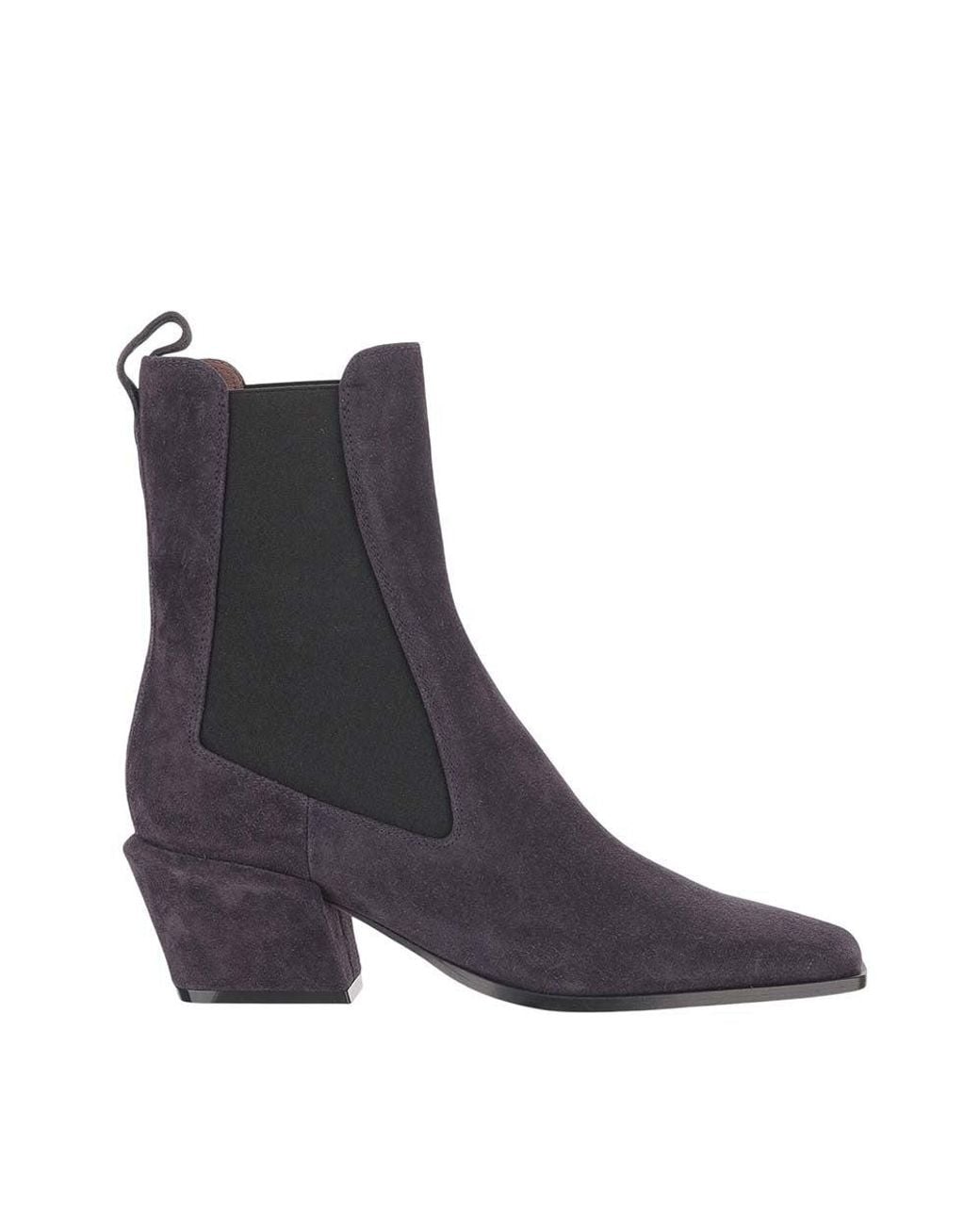 Paris Texas Blue Dark Suede Ankle Boots