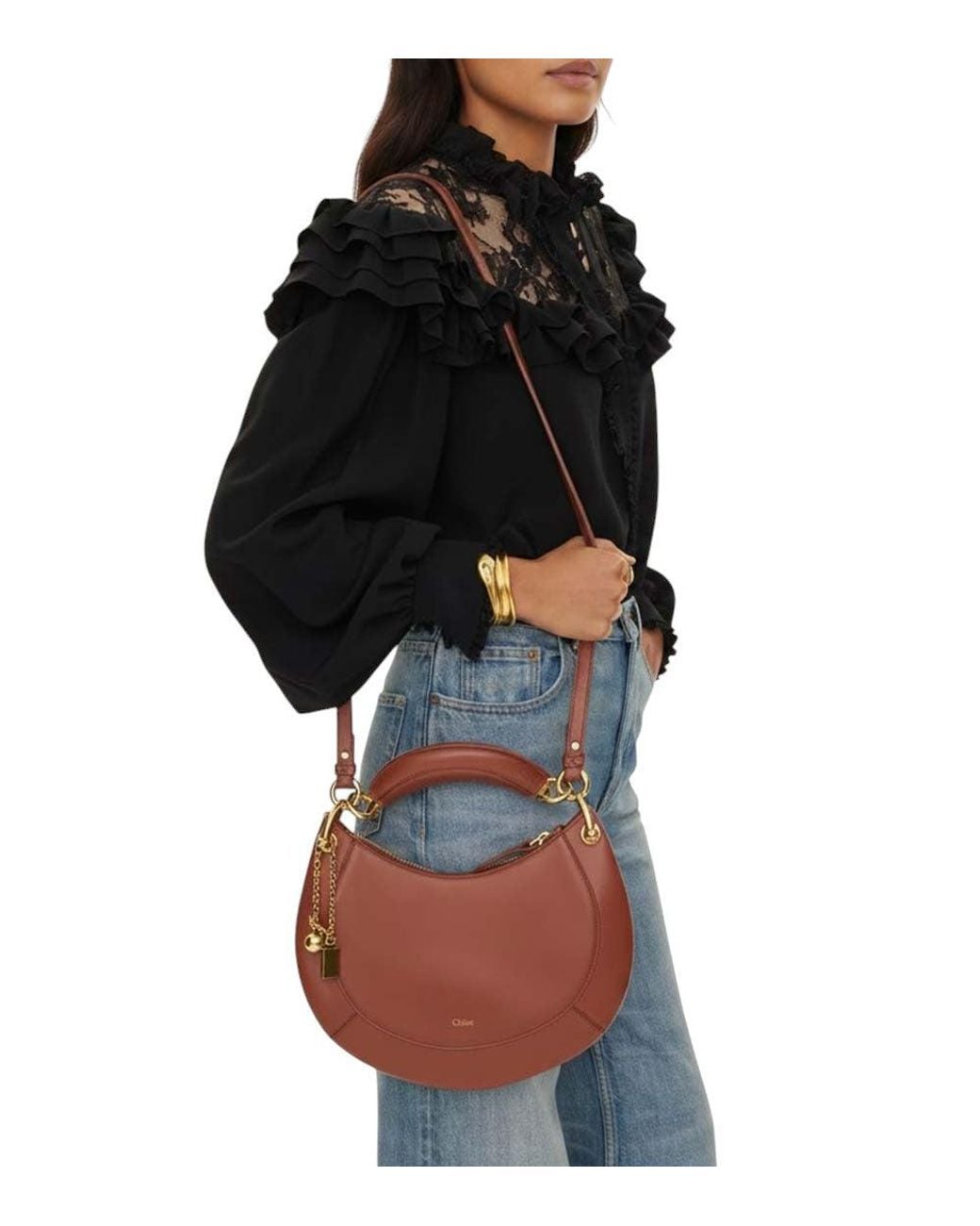 Chloé Brown Banana Small Hobo