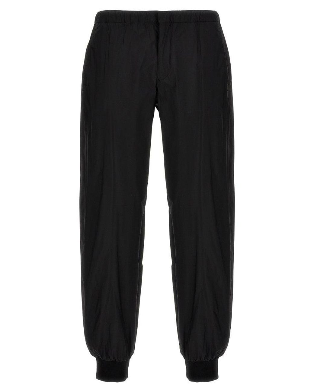 Prada Black Silk Blend Pants for men
