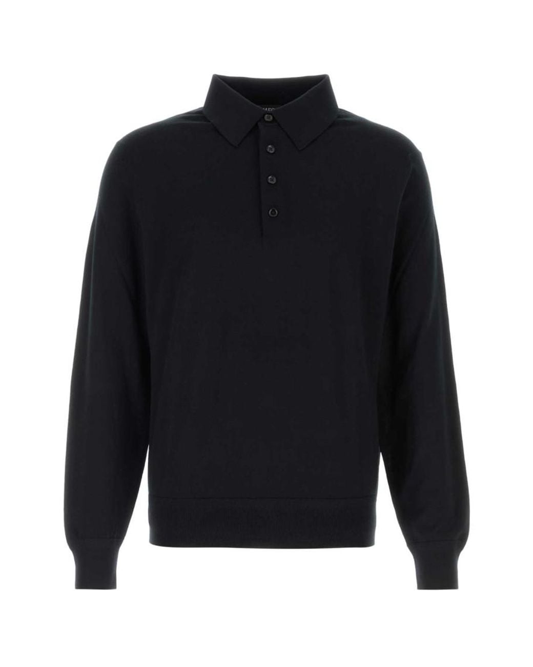 Tom Ford Blue Solid Shirt Collar Polo for men