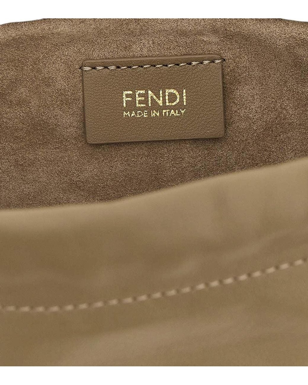 Fendi Metallic Baguette Soft Piccola Small Shoulder Bag