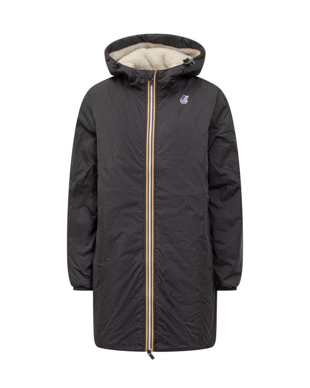 K-Way Blue Logo Hood Jacket