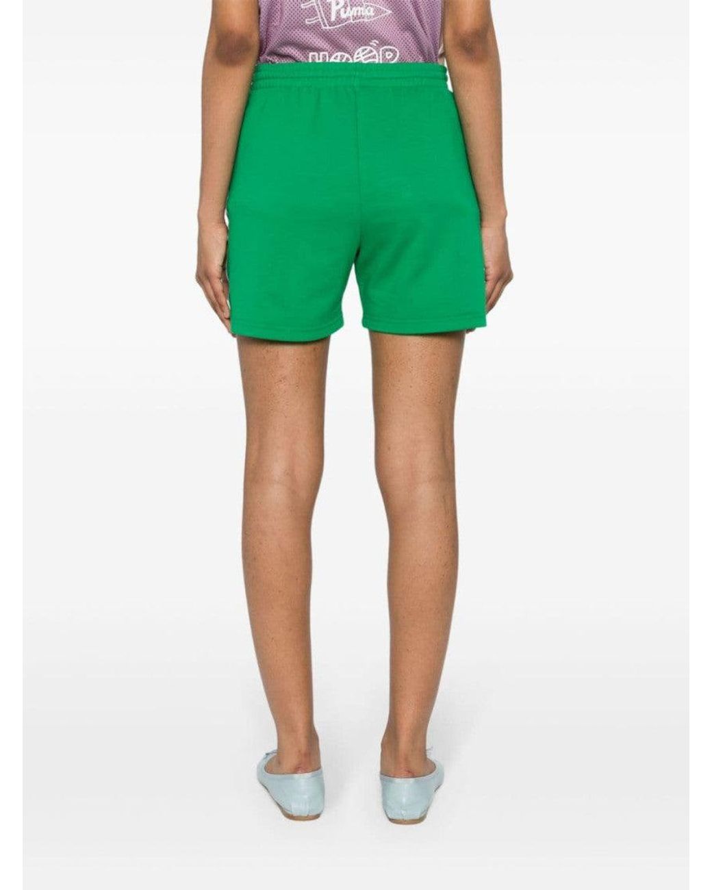 P.A.R.O.S.H. Green Striped Jersey Shorts
