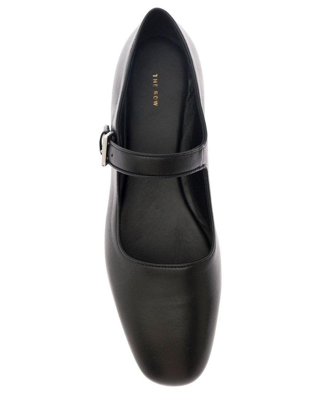 The Row Black Ava Ballet Flats