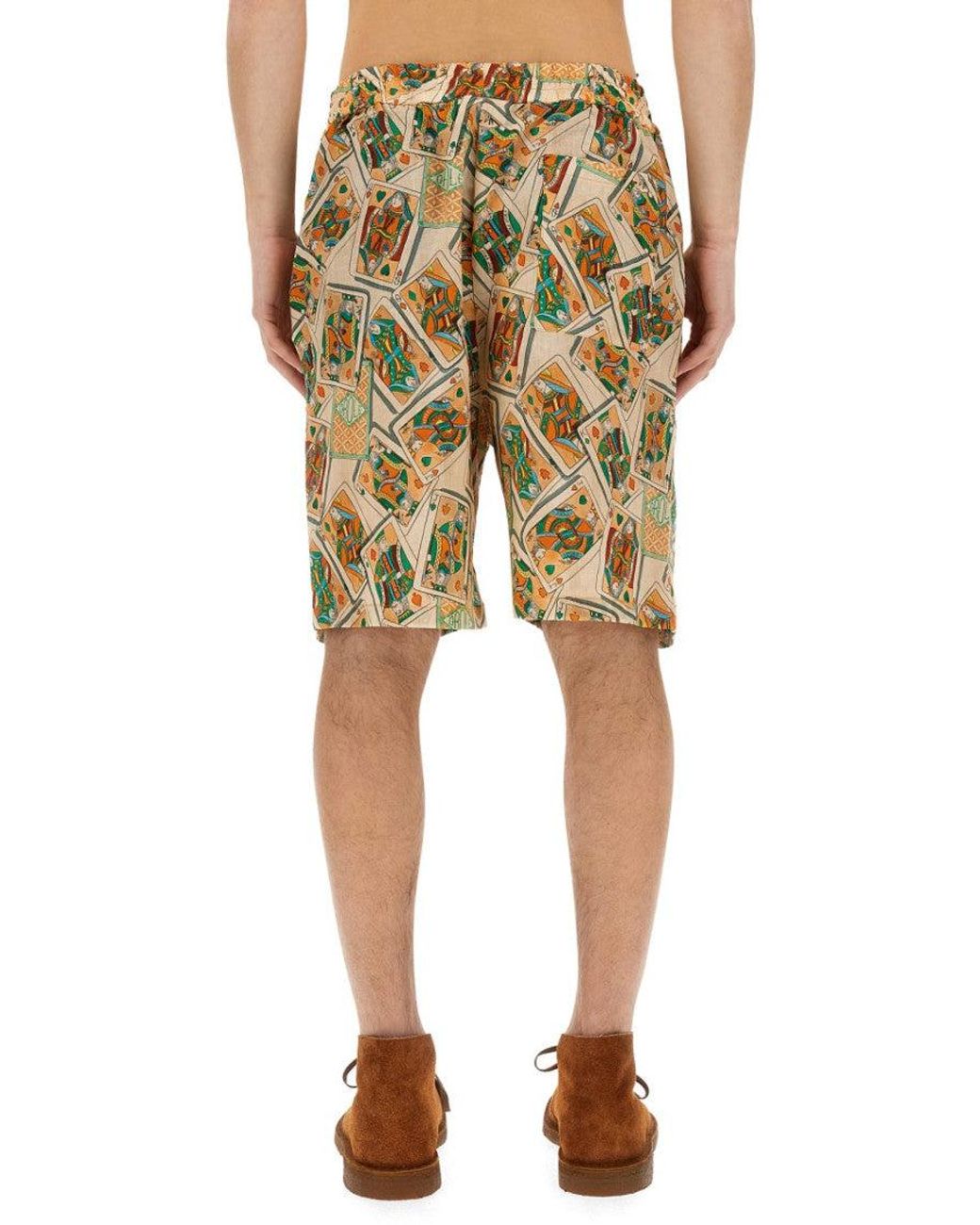 Drole de Monsieur Natural Printed Shorts for men