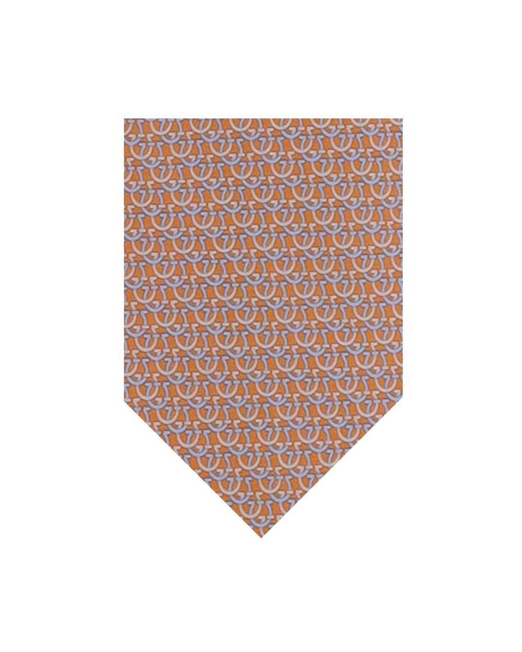 Ferragamo White Logo Tie for men