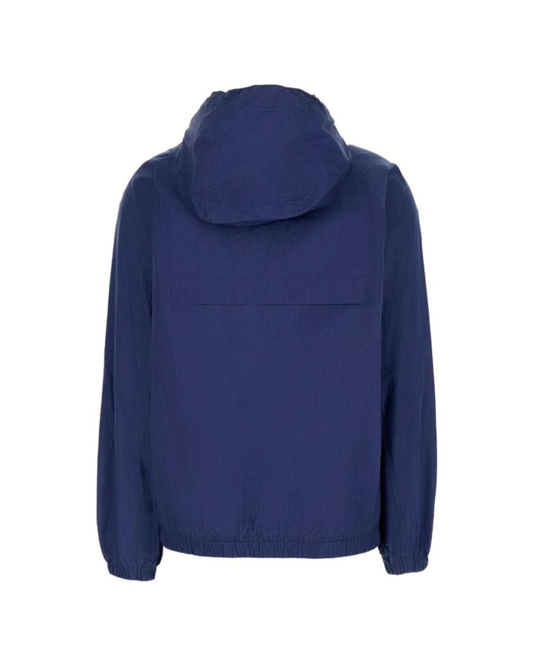 DUNST Blue Solid Hood Jacket