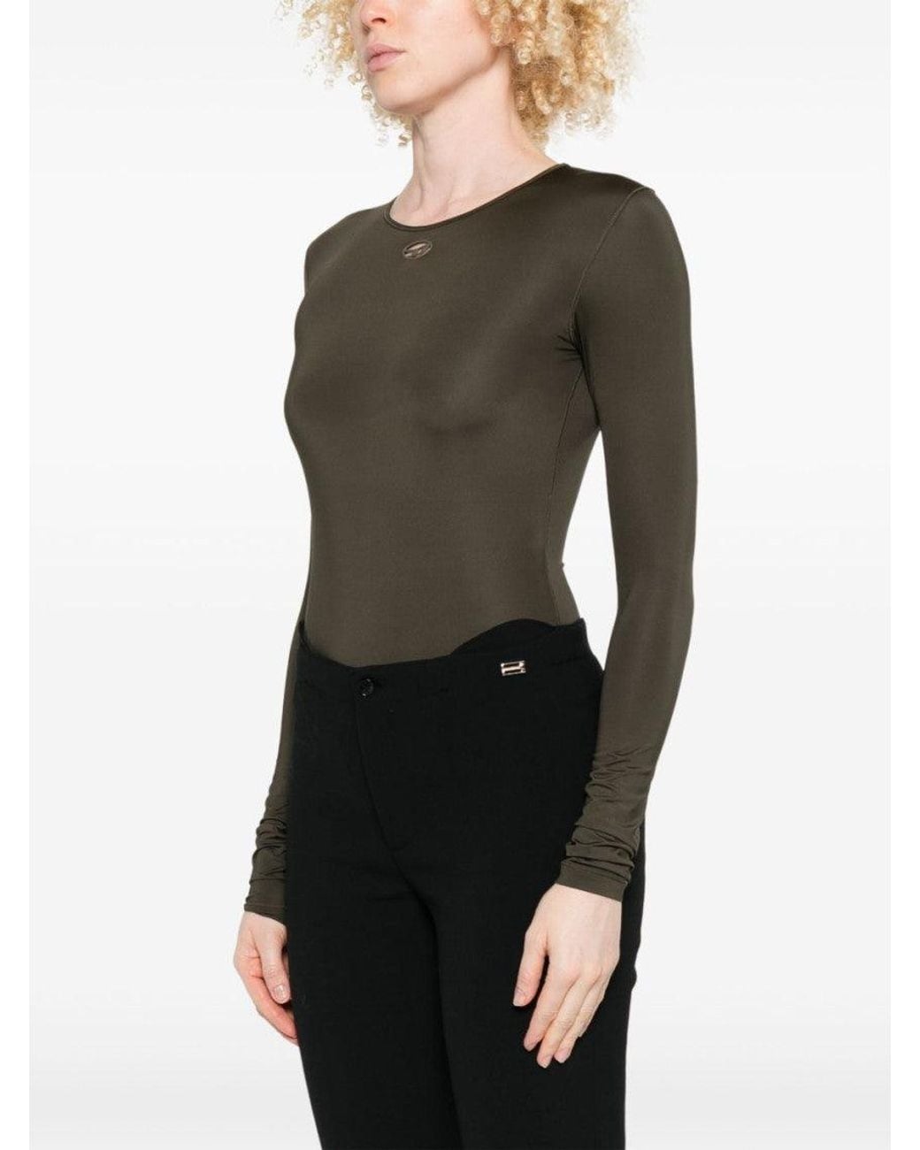 DIESEL Green Long-Sleeve Bodysuit