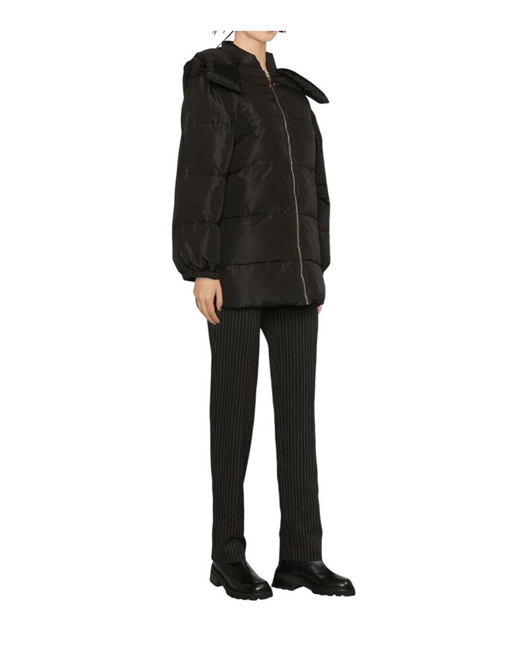 Patou Black Quilted Hood Jacket