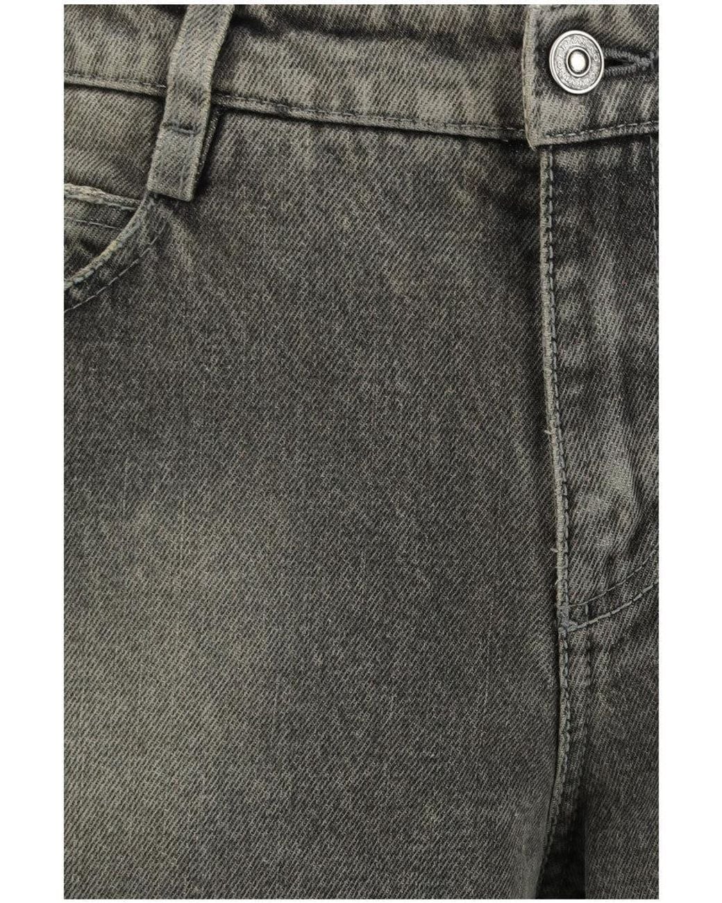 Ermanno Scervino Gray Loose Mid Rise Jeans