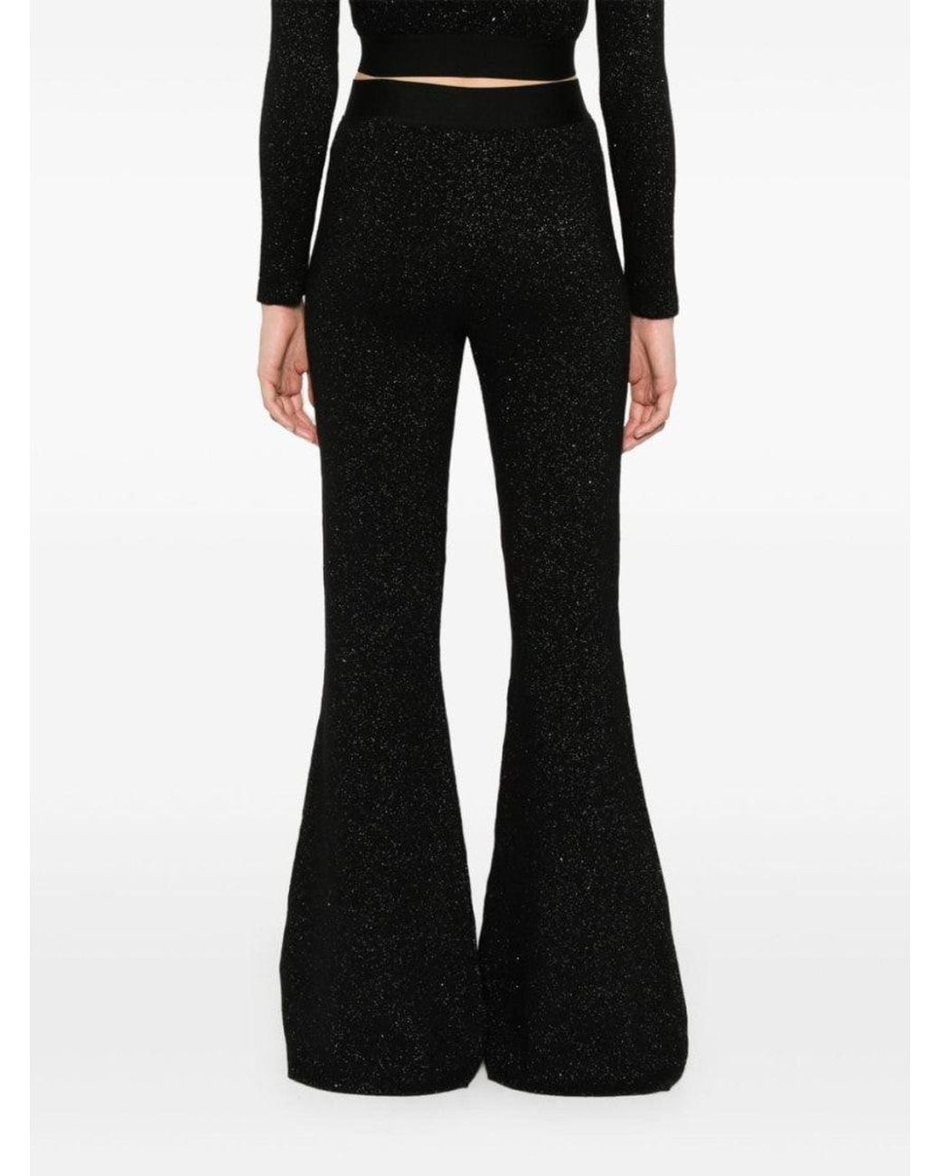 Palm Angels Black Logo-Tape Trousers