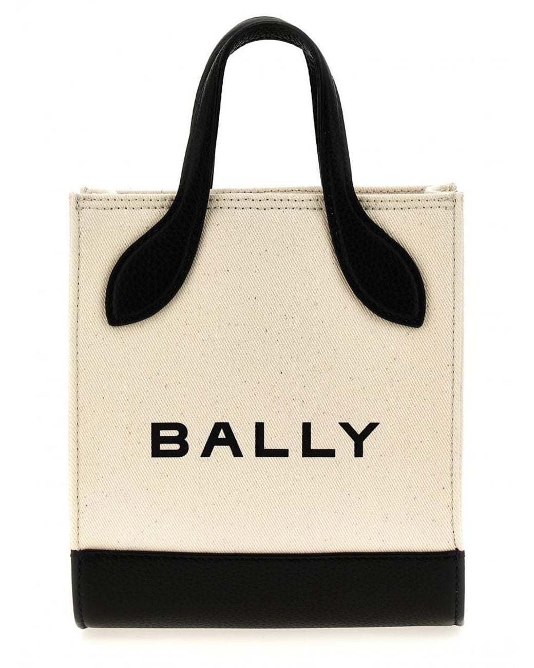 Bally Blackwhite Bar Mini Keep On Shopping Bag