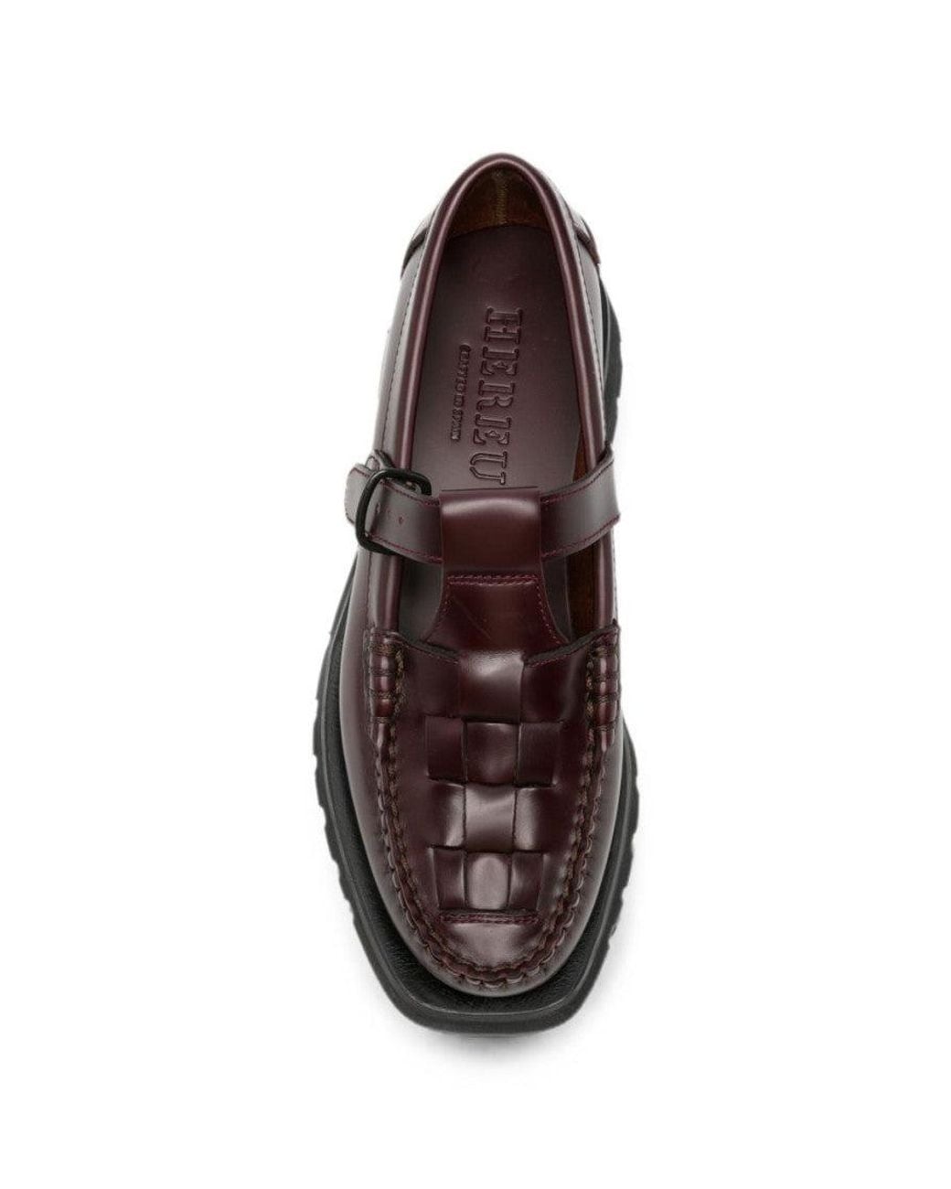 Hereu White Leather Loafers