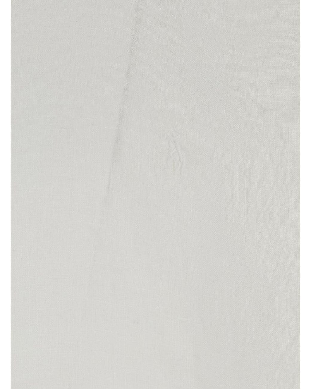 Polo Ralph Lauren White Regular Solid Shirt for men