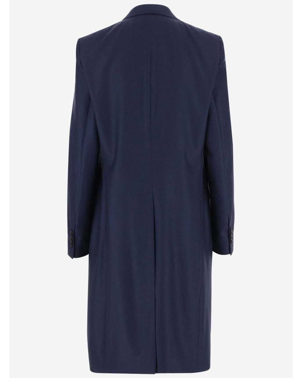 ARMARIUM Blue Royal Double-Breasted Trench Coat