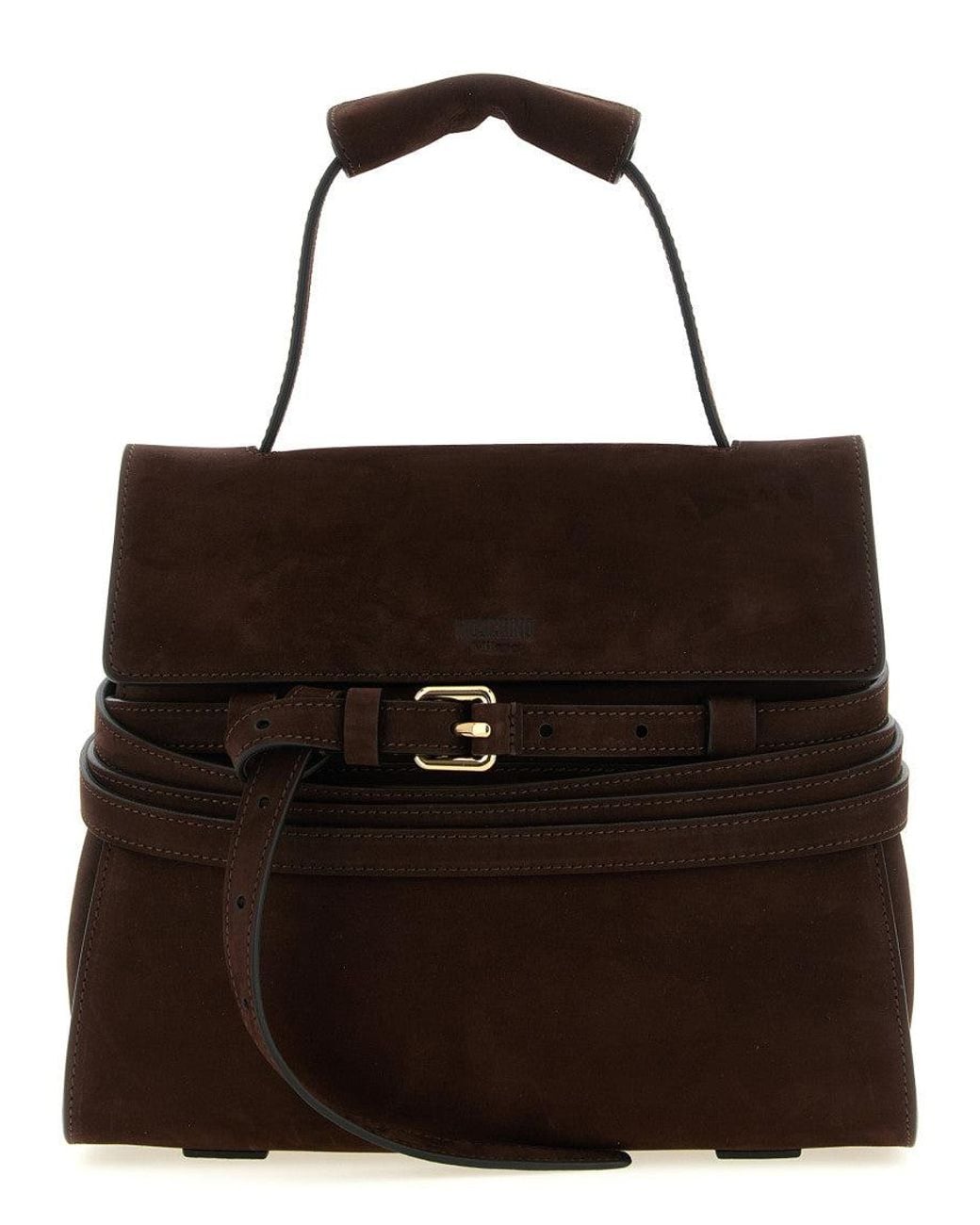 Moschino Black Tie Me Small Satchel