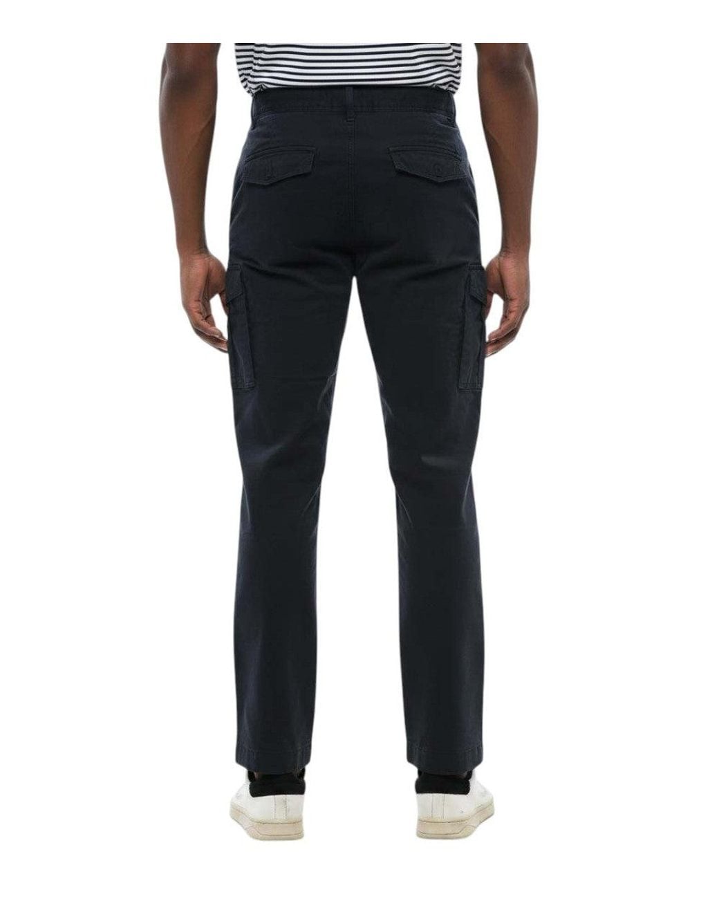Woolrich Black Slim Cargo Pants for men