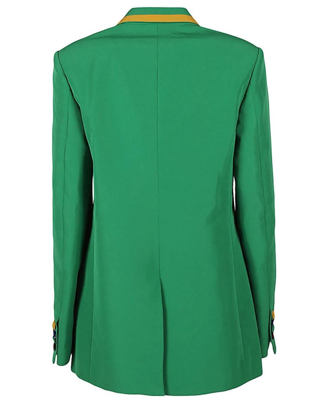 ALESSANDRO ENRIQUEZ Green Single-Breasted Blazer