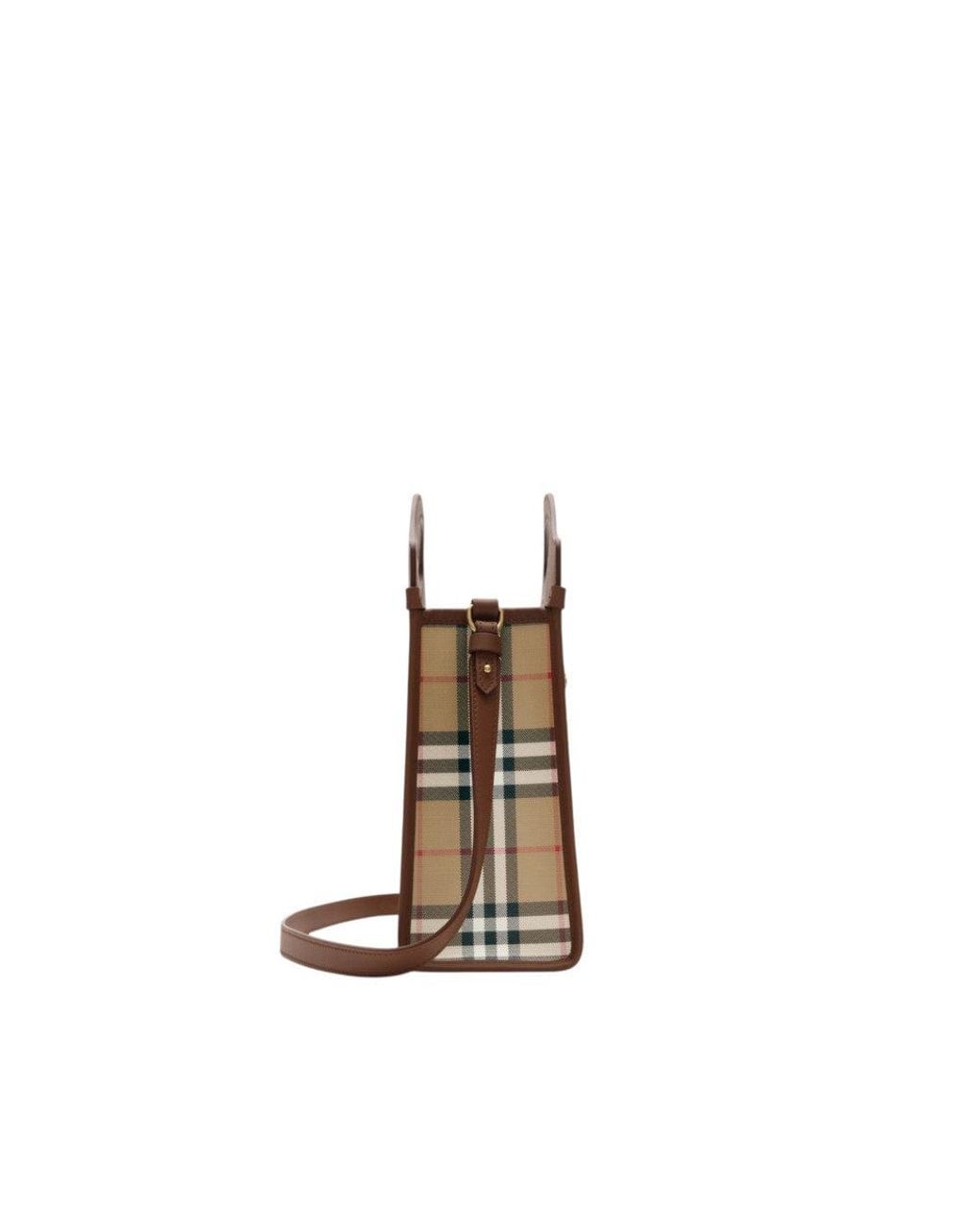 Burberry Natural Check Mini Tote