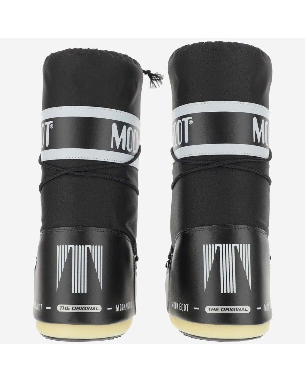 Moon Boot Black Logo Boots for men