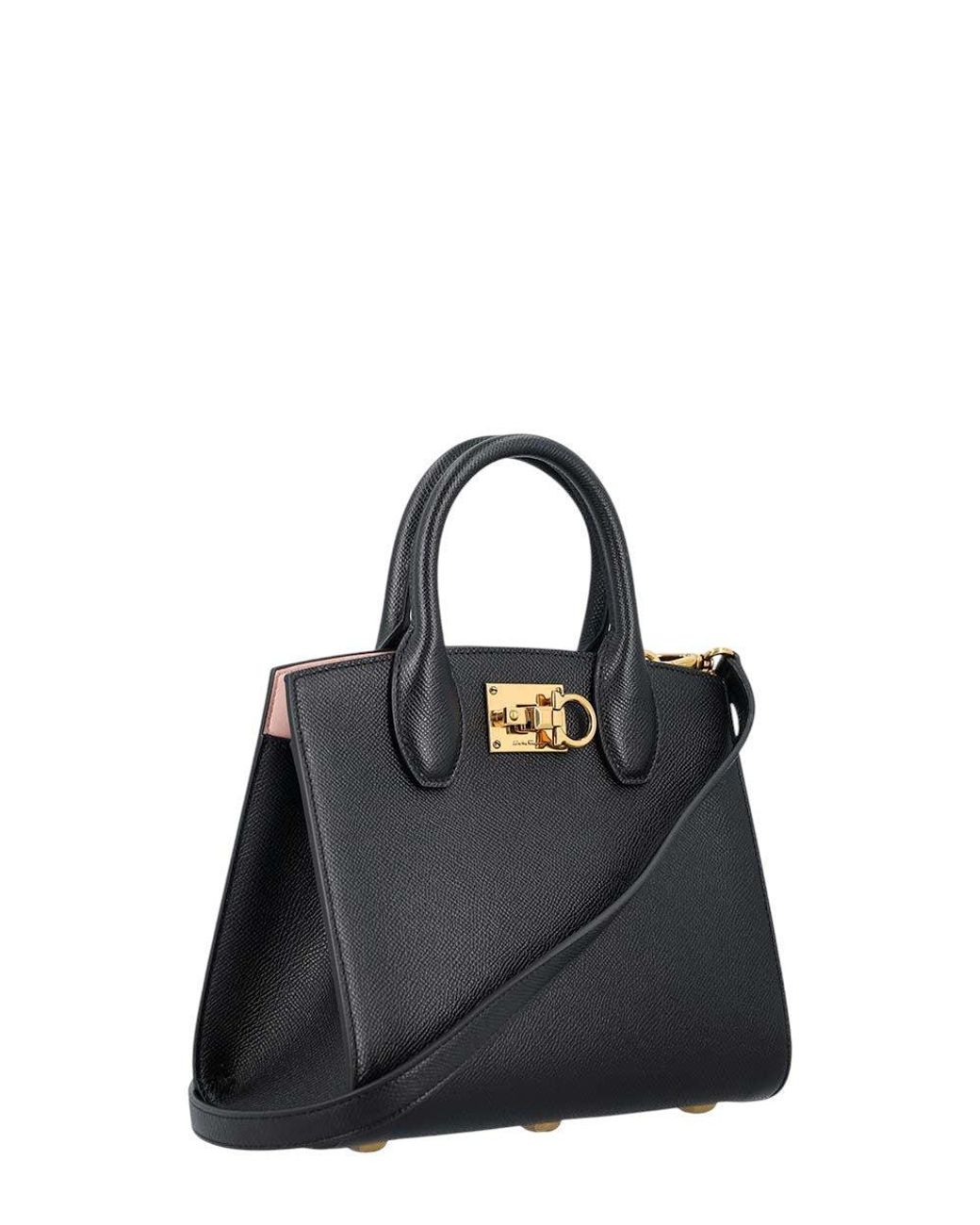 Ferragamo Black Studio Xs Satchel
