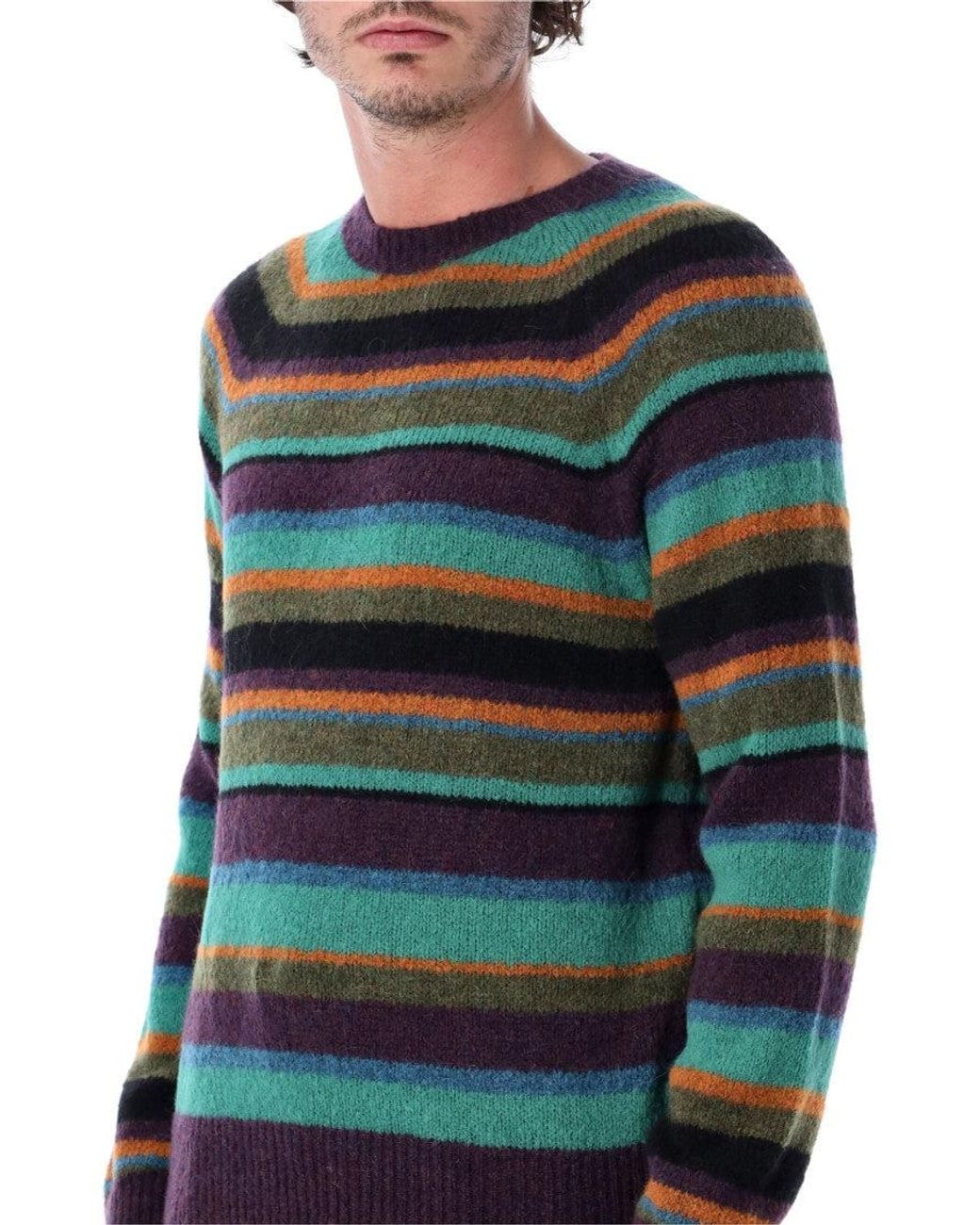Dries Van Noten Blue Crew Neck Sweater for men