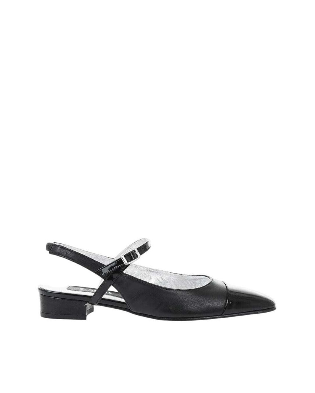 CAREL PARIS Black Slingback Ballet Flats