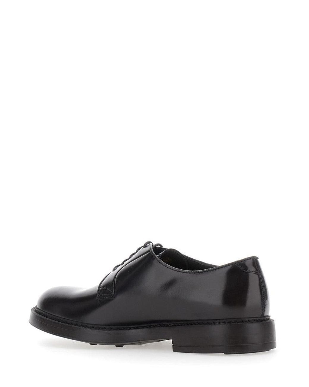 Doucal's White Leather Lace Up Shoes for men
