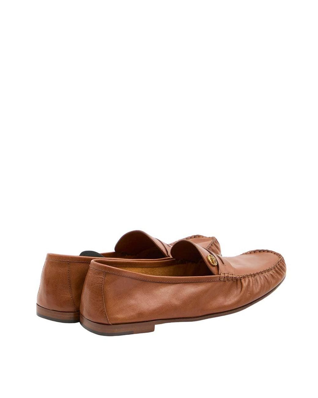 Versace Brown Medusa Loafers for men