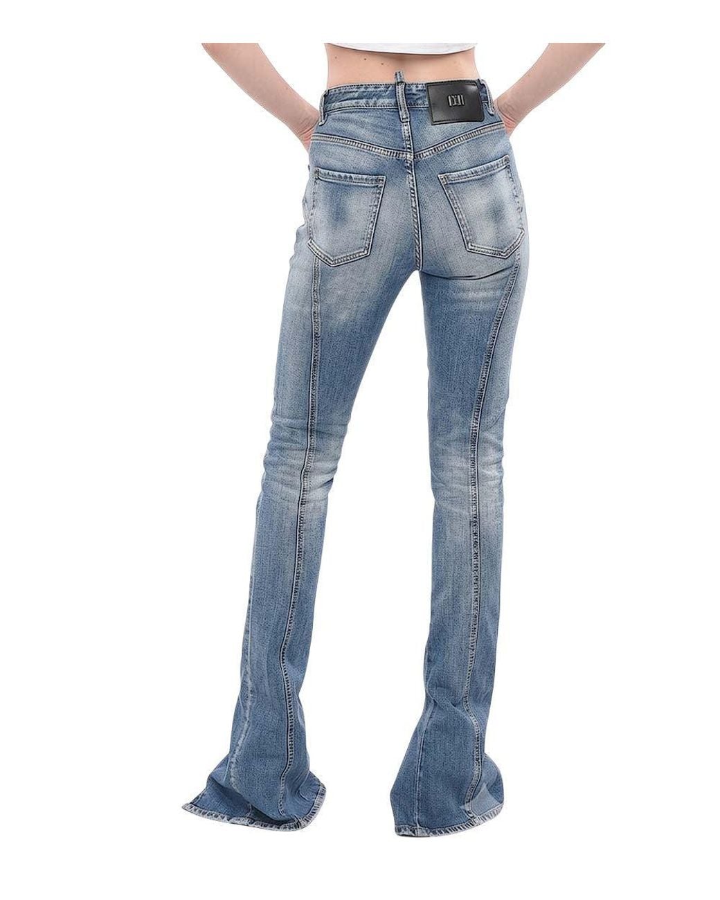DSquared² Blue Slim High Rise Jeans
