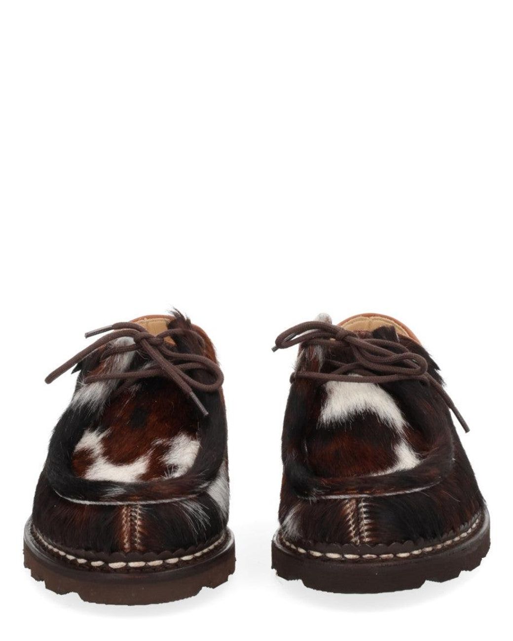 Paraboot Black Leather Dress Shoes for men