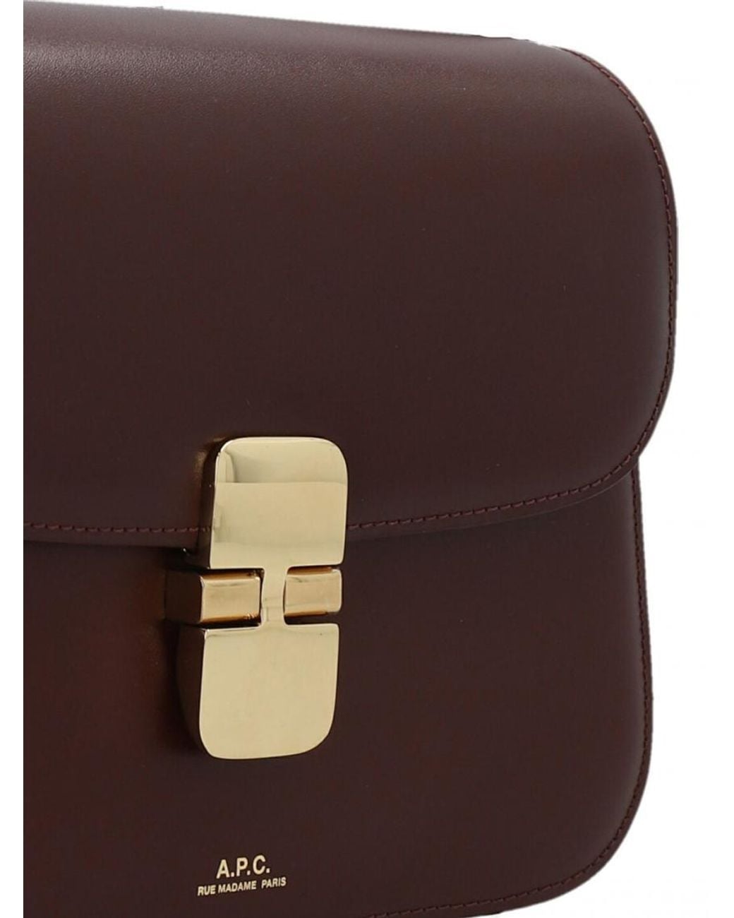 A.P.C. Brown 'Grace Small' Crossbody Bag