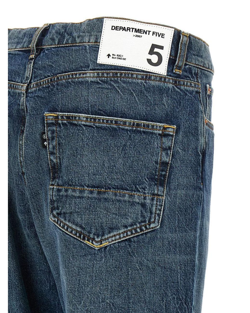 Department 5 Blue Denim Jeans for men