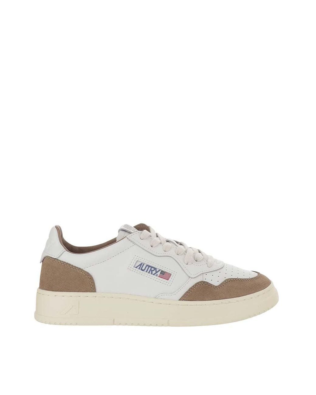 Autry White Lace Up Sneakers