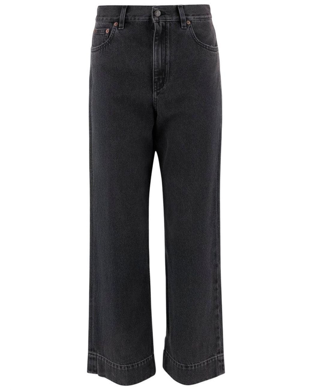 Chloé Black Dark Relaxed High Rise Jeans