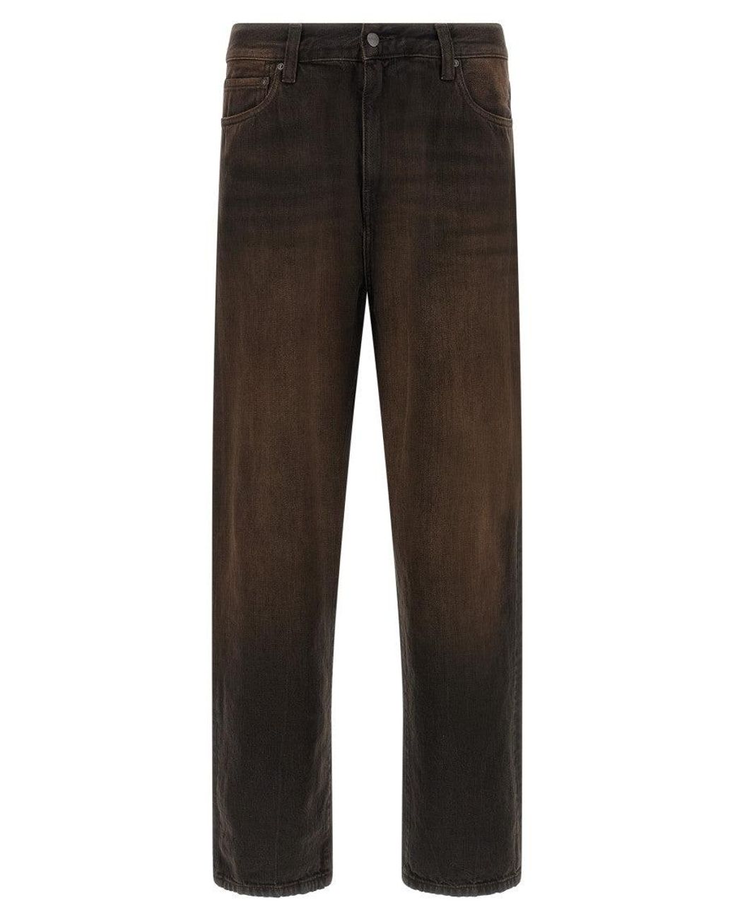 Carhartt Brown Regular Mid Rise Jeans for men