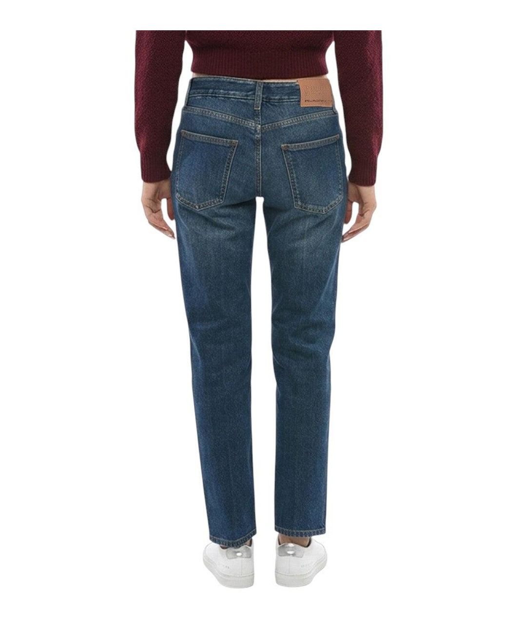 Stella McCartney Blue Slim High Rise Jeans