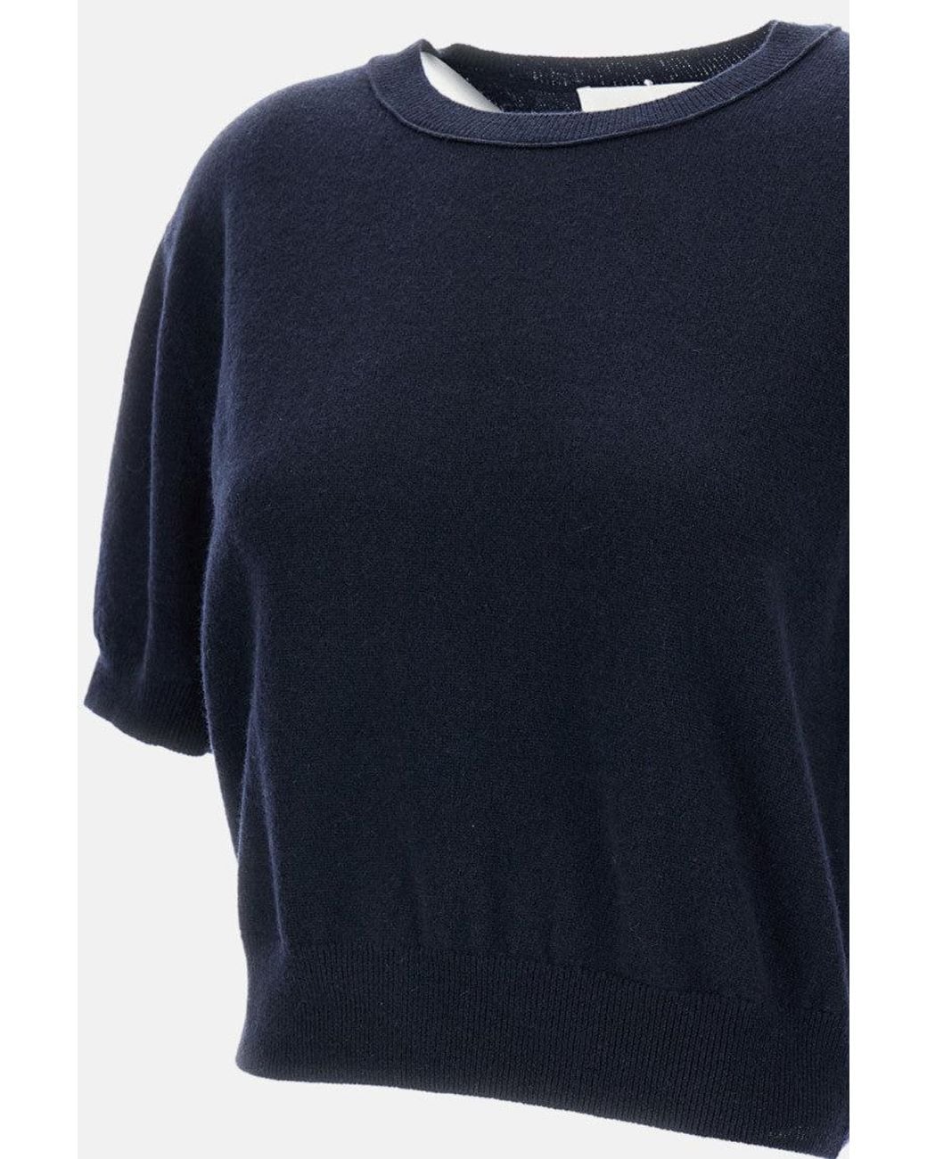 Lisa Yang Blue Dark Crewneck Sweater